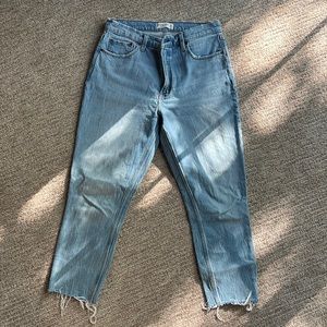 Abercrombie & Fitch light blue cut off jeans. “The Skinny” high rise. Size 30